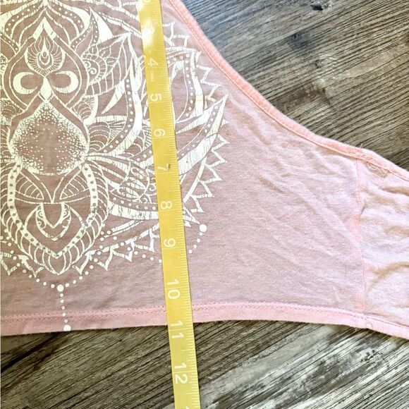 Forever 21 Pink & White Boho Halter Top Size Medium - Picture 7 of 8